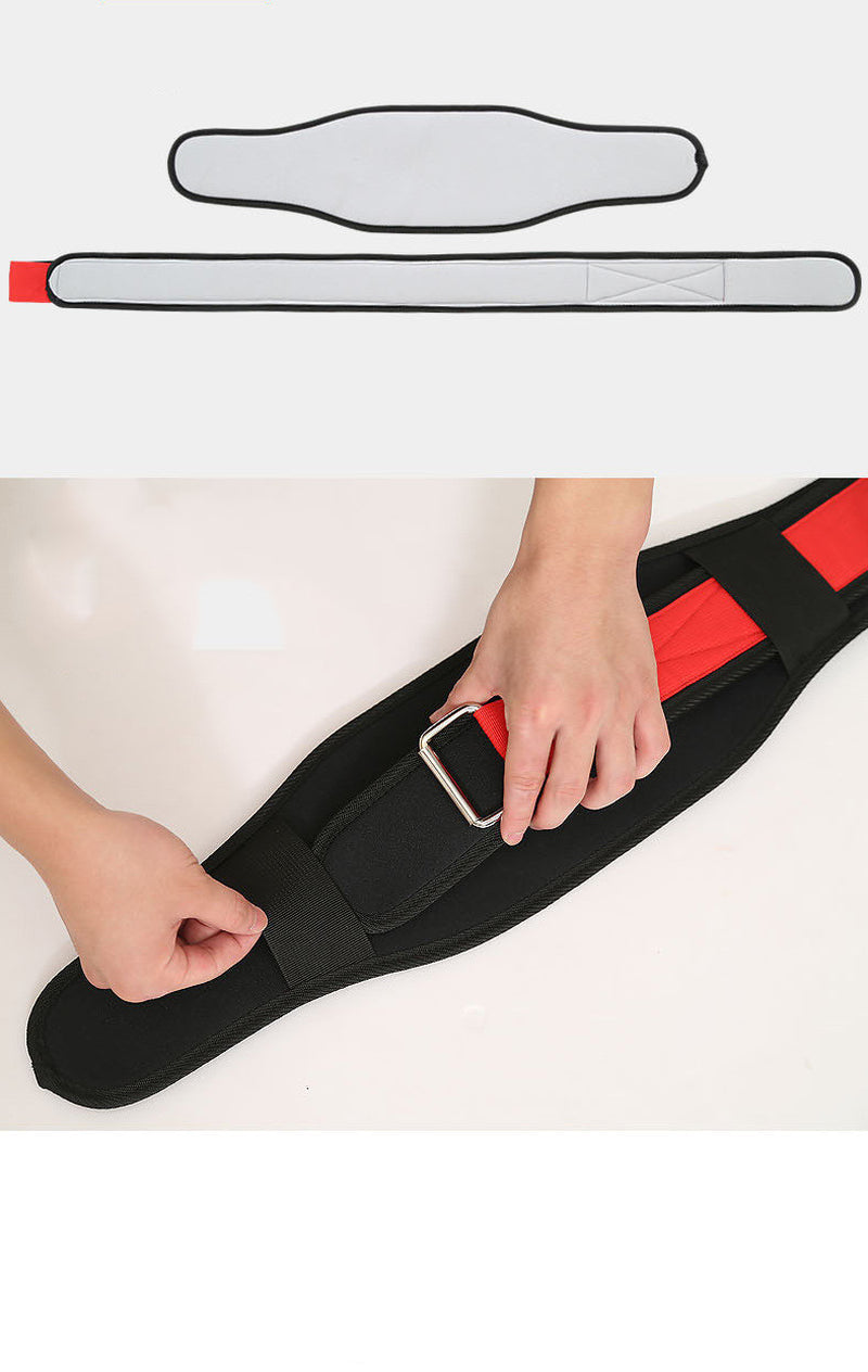 Cinturón de levantamiento de pesas y apoyo lumbar