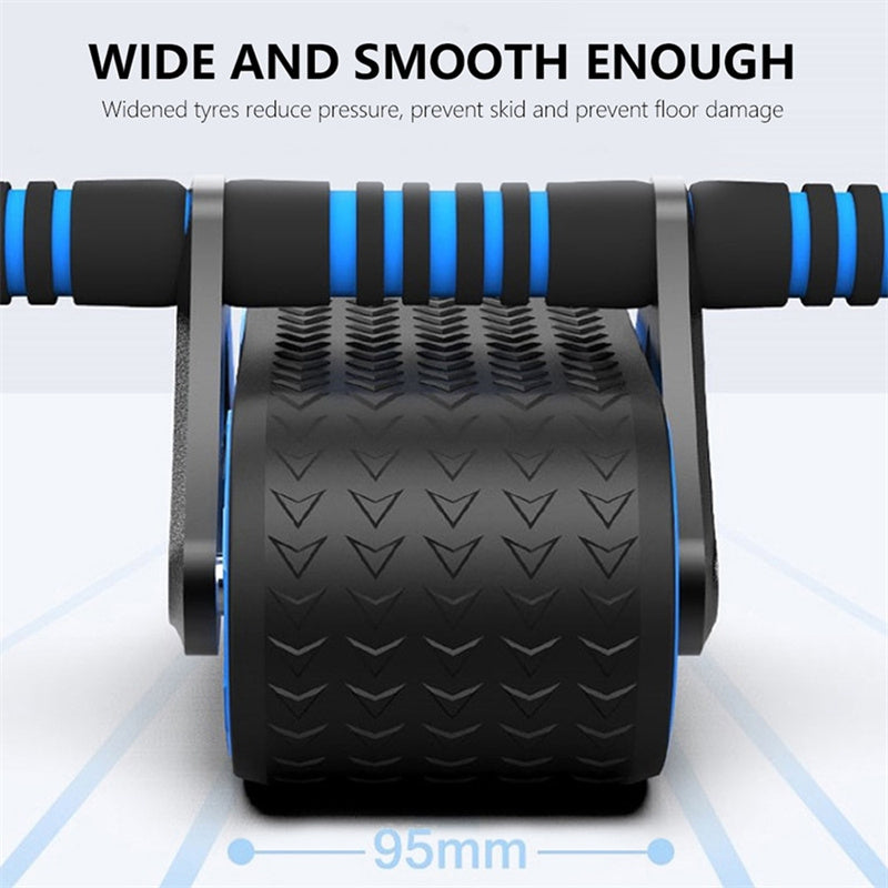 Doble rueda abdominal - entrenamiento en casa