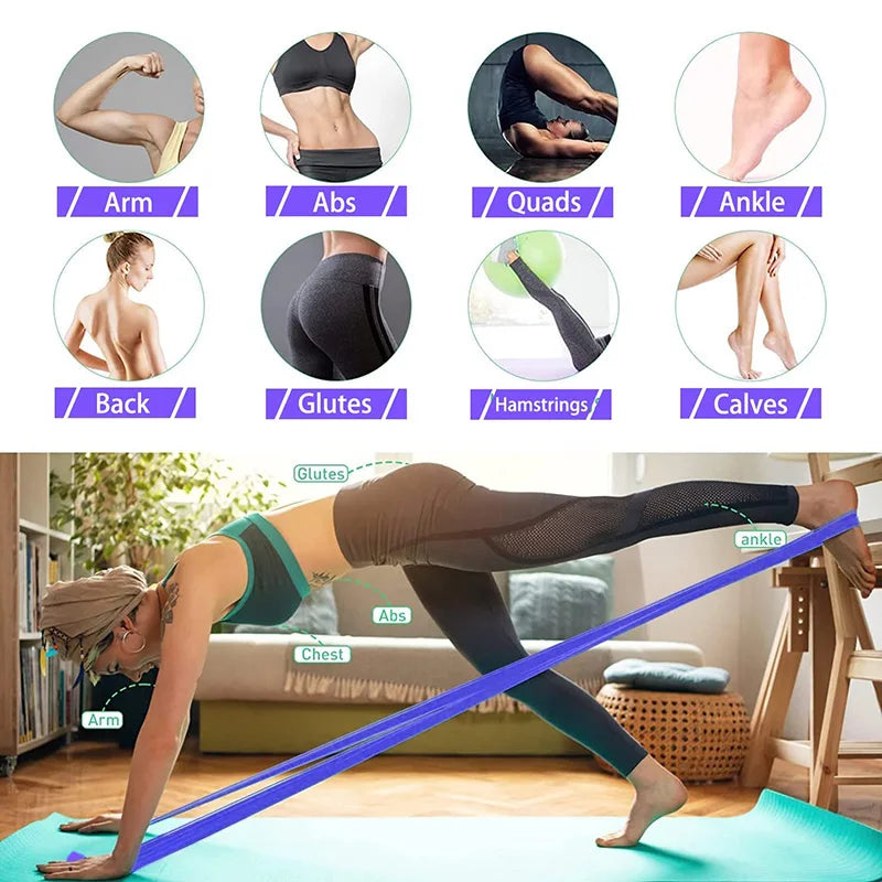 Bandas de resistencia para entrenamiento fitness 4 niveles