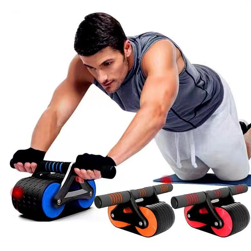 Doble rueda abdominal - entrenamiento en casa