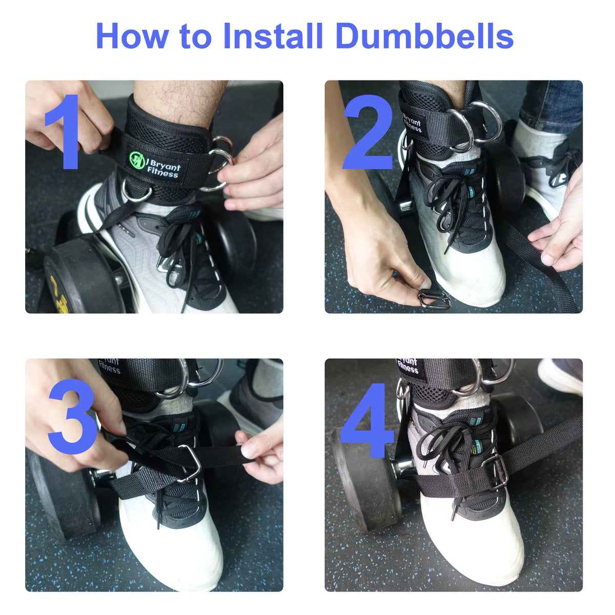 Tobilleras de entrenamiento para poleas