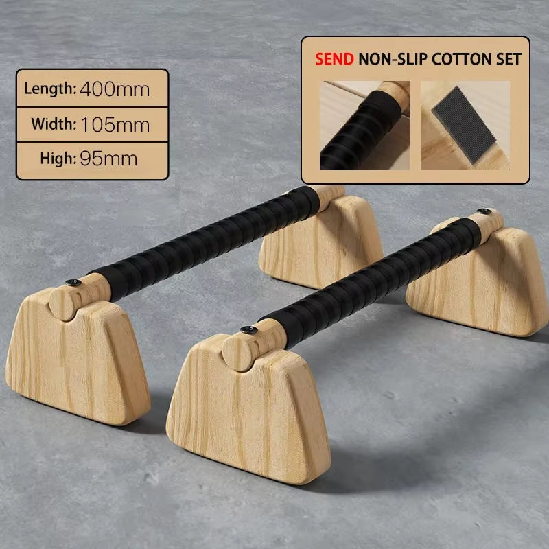 Barras de madera para flexiones