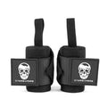 Muñequeras para levantamiento de pesas con motivo de calavera