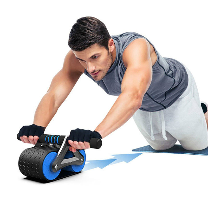 Doble rueda abdominal - entrenamiento en casa